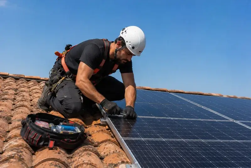 Maintenance et monitoring de panneaux solaires à Lagor